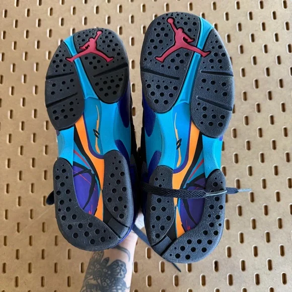 Jordan 8 Retro Aqua Sneakers - Picture 6 of 6